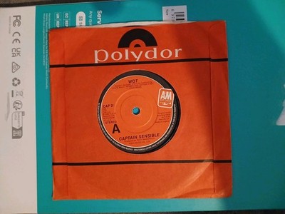 Captain Sensible - WOT - Strawberry Dross - Vinyl Record 7'' Single - 1982 A&M