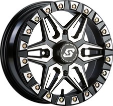 Sedona Split 6 Beadlock Wheel 15x6 4156 51 38mm Machined Black Satin