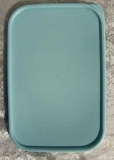 Tupperware Modular Mates Rectangular Seal Replacement Lid 1610 Aqua Blue New