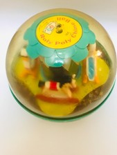 VINTAGE 1966 FISHER PRICE ROLY POLY CHIME MUSICAL BABY TOY #165 MADE IN USA