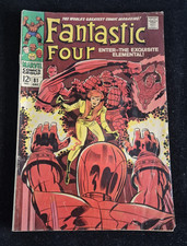Fantastic Four #81 Marvel Comics 68 Enter .. The Exquisite Elemental! Silver Age