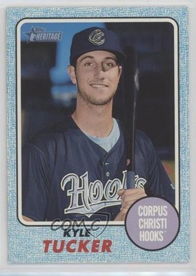 2017 Topps Heritage Minor League Edition Blue 38/99 Kyle Tucker #130 07ew