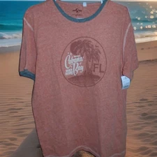 UNIVERSAL STUDIO'S CABANA BAY BEACH RESORT MENS RINGER TSHIRT NEW W/TAGS