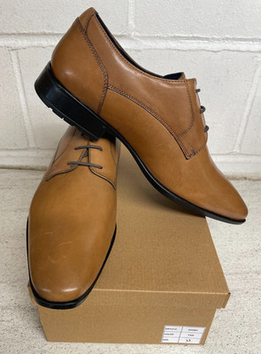 Bata hellbraune elegante Leder-Derbyschuhe UK Herrengröße - 11,5 tägliche Freizeitkleidung
