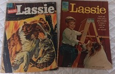 Vintage Dell MGM Lassie Comic Book Set Of 2 C...
