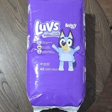 Luvs Platinum Protection Bluey Size 1 46 Diapers 8-14 lbs Unisex Multicolor