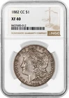 1882 CC Carson City $1 Morgan Silver Dollar NGC XF40 Key Date Coin