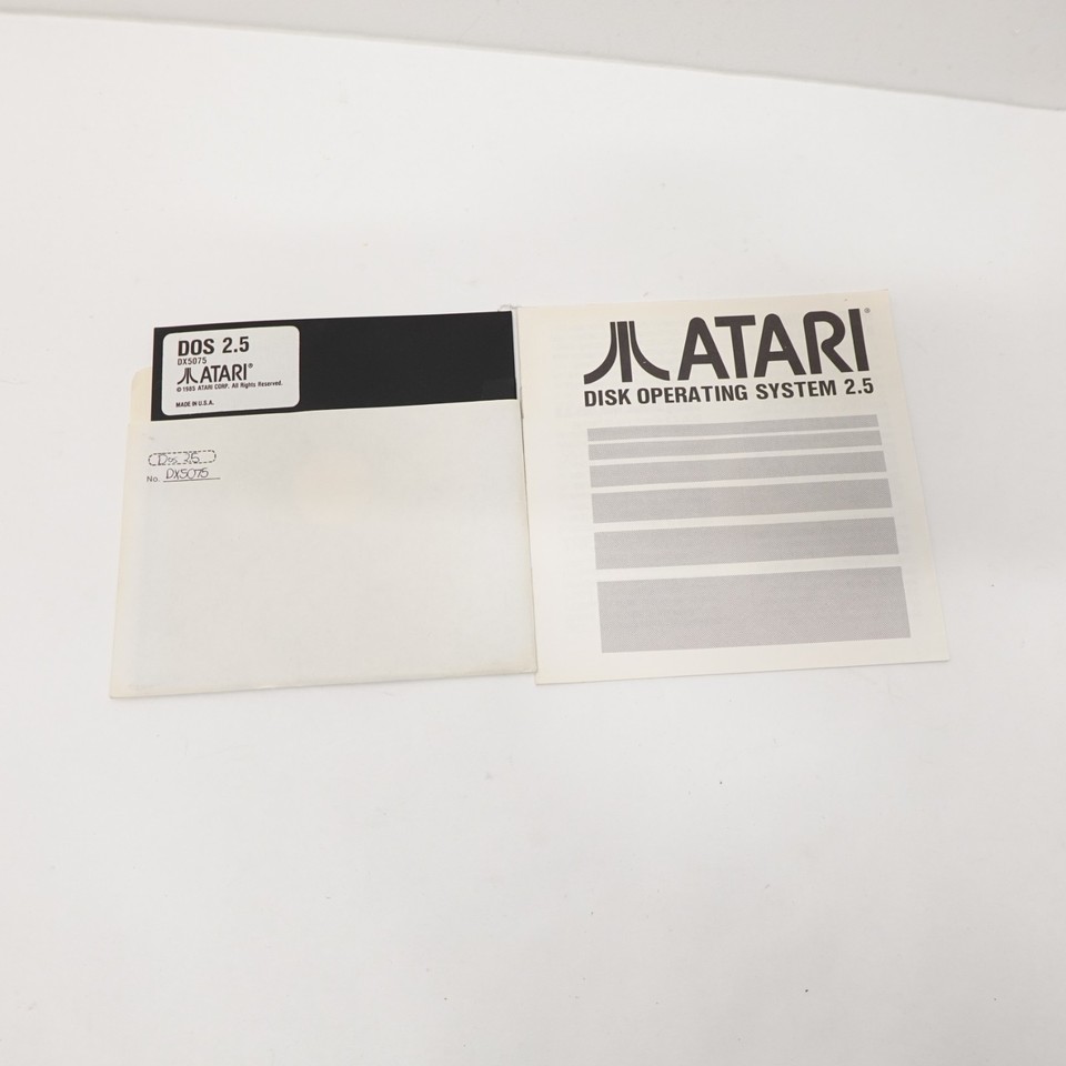 Atari DOS 2.5 Disk Operating System DX5075 5.25