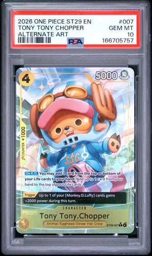 Tony Tony.Chopper (Full Art) graded PSA 10 for sale on eBay