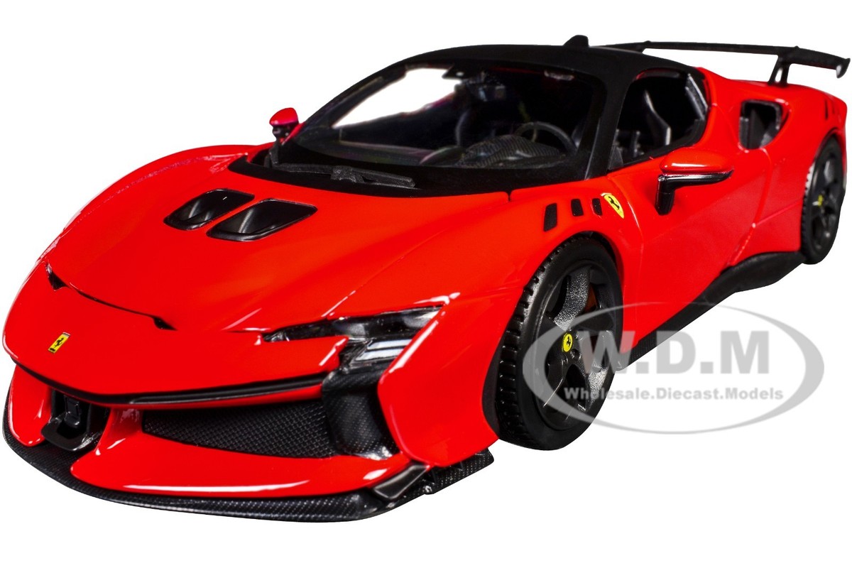 FERRARI SF90 XX STRADALE RED 1/24 DIECAST MODEL CAR BY BBURAGO