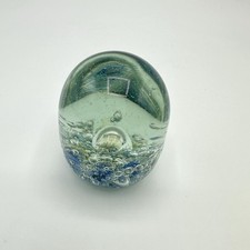 Kleiner Briefbeschwerer Paperweight Glas Luft...