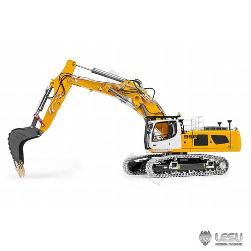 LESU Dual Pumps 1/14 RC Hydraulic Excavator LR956 Metal 3-Arm Digger 4+3CH Valve - Picture 8 of 12