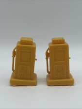 VTG Marx Service Station Gas Pump Hy-Test Yellow Plastic 1950s 60s Petroliana