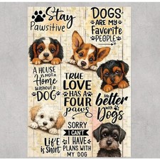 Dog Love Pets Animal Quote Puzzle 120 Piece Custom Handmade Jigsaw Puzzle