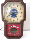 VINTAGE WORKING PABST BLUE RIBBON PBR BEER SIGN LIGHTED CLOCK