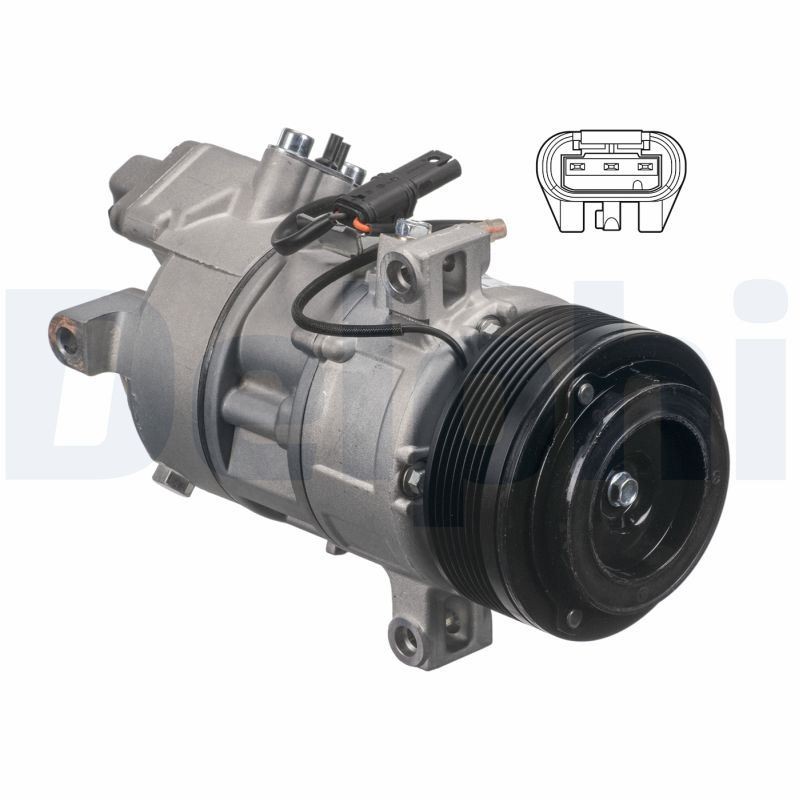 Kompressor, Klimaanlage PAG 46 CS20498 DELPHI für BMW 3 Touring 3 Coupe 1 3 - Bild 6