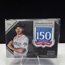 Topps 2019 Update Series Trevor Story 150th Anniversary Patch AMP-TS Rockies