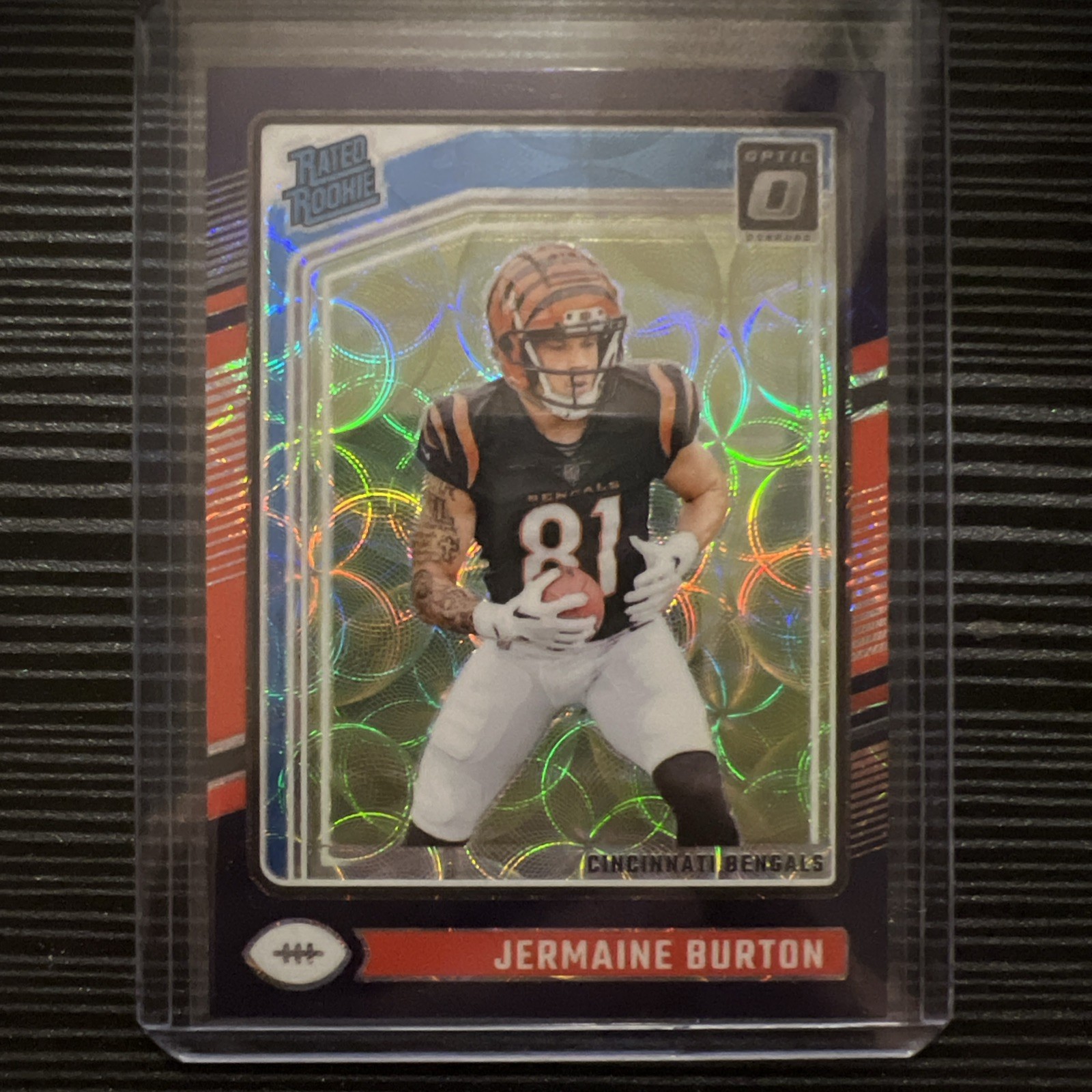 2024 Panini Donruss Optic - Rated Rookie Jermaine Burton #251 Purple Scope Prizm