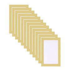 12pcs Self Adhesive Magnetic Wall Sign Holder, 4"x6" Frame Display,Gold