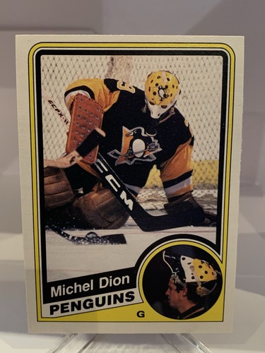1984 O-Pee-Chee Michel Dion goalie hockey card Penguins #173