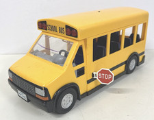 2011 PLAYMOBIL SCHOOL BUS w/ LIGHTS WORKS GREAT PM5940 w/stop sign