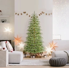 My Texas House 2025 7.5ft Cypress Pre-Lit Artificial Christmas Tree ( 500 LEDs )