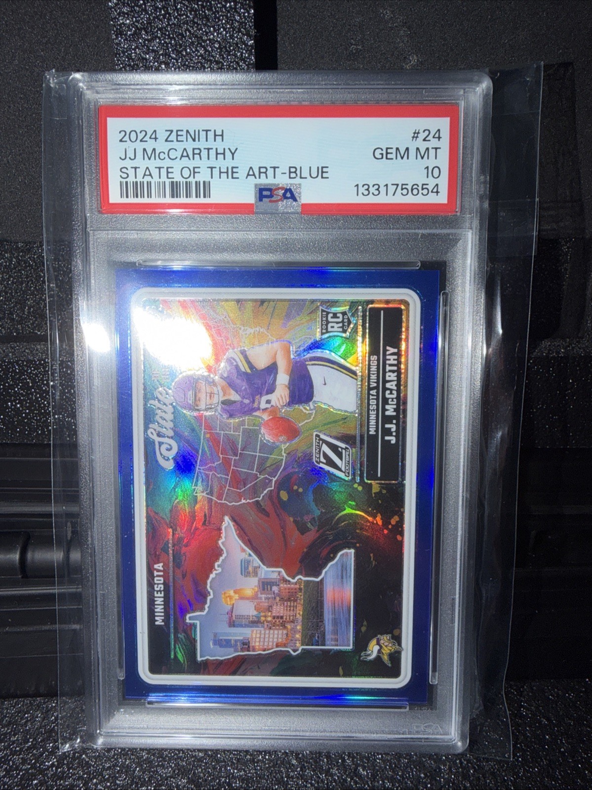 JJ McCarthy Panini Zenith State of the Art #24 Blue