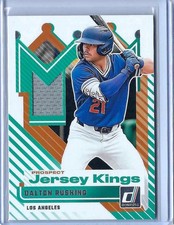 2025 Donruss - Dalton Rushing - Prospect Jersey Kings - Memorabilia - Dodgers