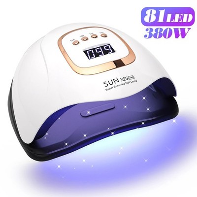 SUN 380W UV LED Nagellampe 81 LED Gellack Trockner Profi Timer Auto Sensor
