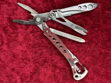 Leatherman Style PS Red 7 Tool Multi-Tool Plier Scissor Tweezer 2012 Used (472)