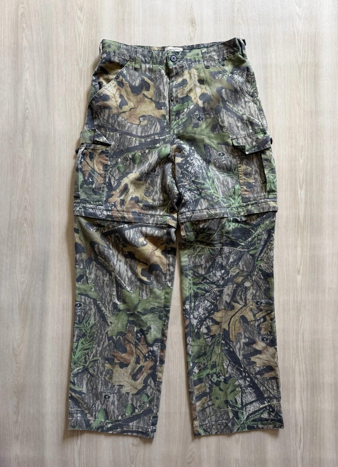 Y2K Mossy Oak Field Staff Convertible Pants Sz XL