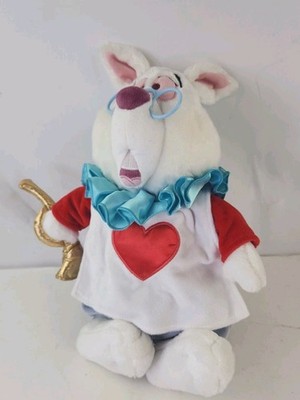 Disney Store Exclusive  Alice In Wonderland White Rabbit 16'' Plush .