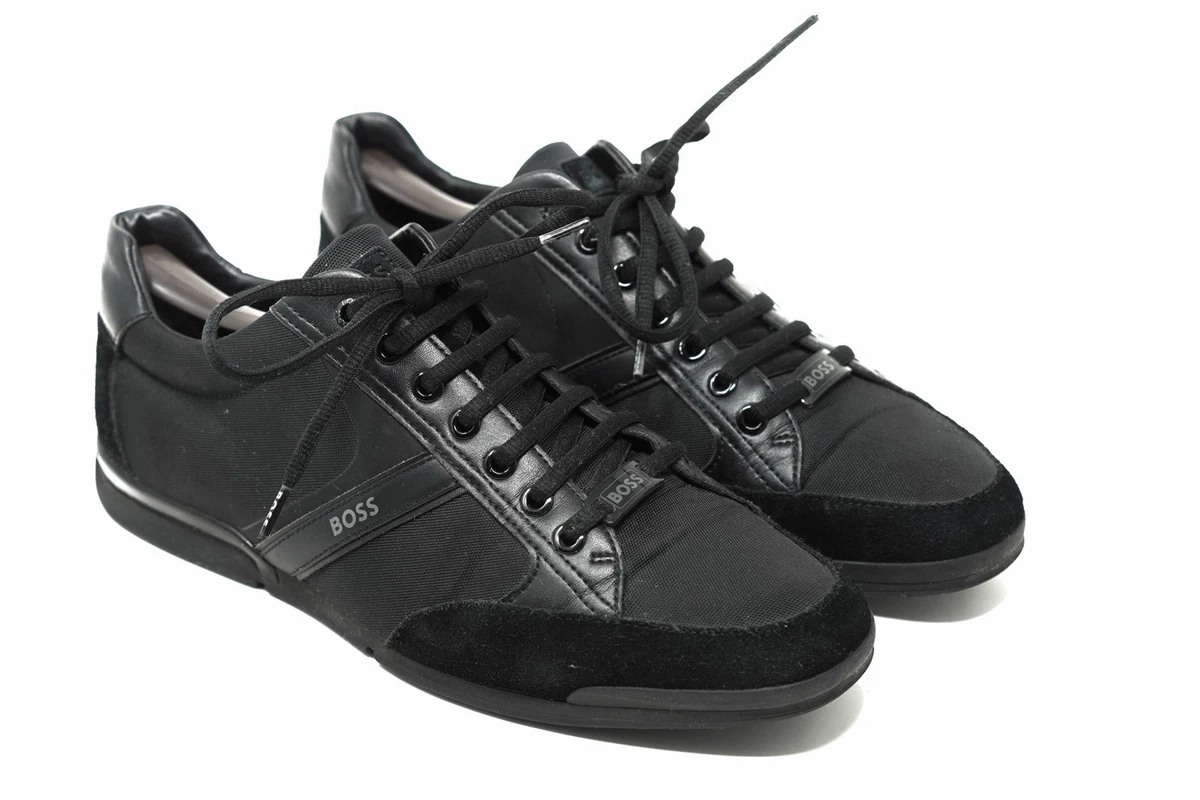 HUGO BOSS Leather Upper Black Casual Shoes for Men for sale  display picture 2