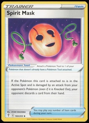 Spirit Mask 160/203 SWSH07: Evolving Skies Regular - NM1