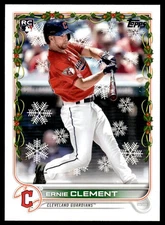 2022 Topps Holiday Ernie Clement #HW11 Rookie Card Cleveland Guardians