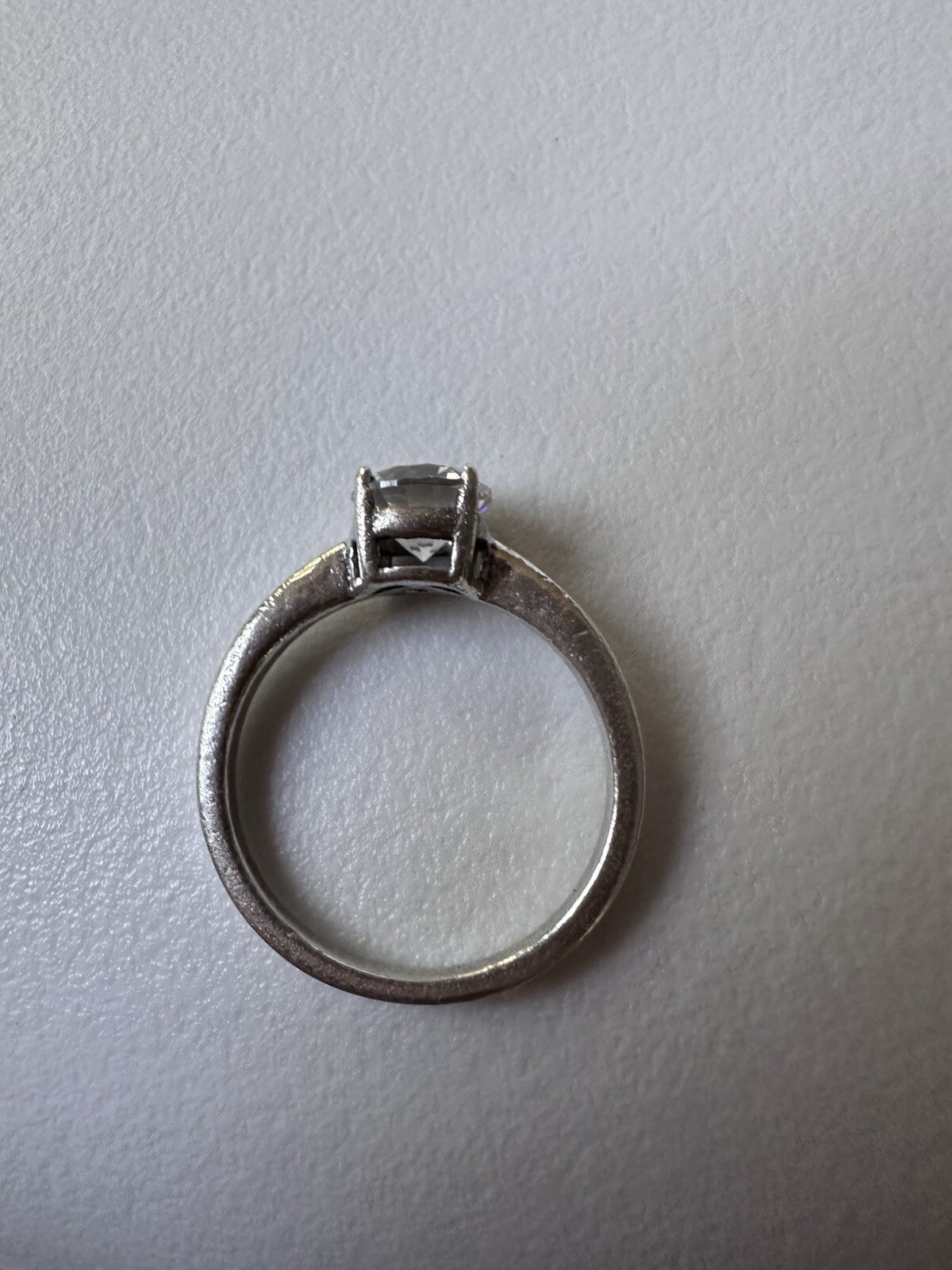 Round Simulated Diamond Solitaire Engagement Ring… - image 16