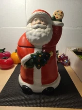 Vintage CoCo Dowley Musical Santa Clause Cookie Jar Certified International