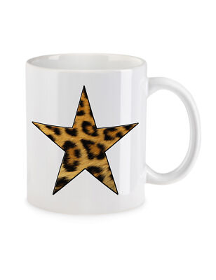 Leopard Fur Star Logo II Kaffeetasse Leo Tattoo Fell Stern Rockabella Geschenk
