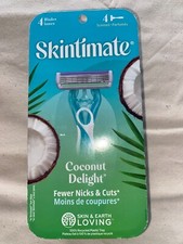  SKINTIMATE Women 4 Pack 4-Blade Razor NEW 5.5 COCONUT DELIGHT