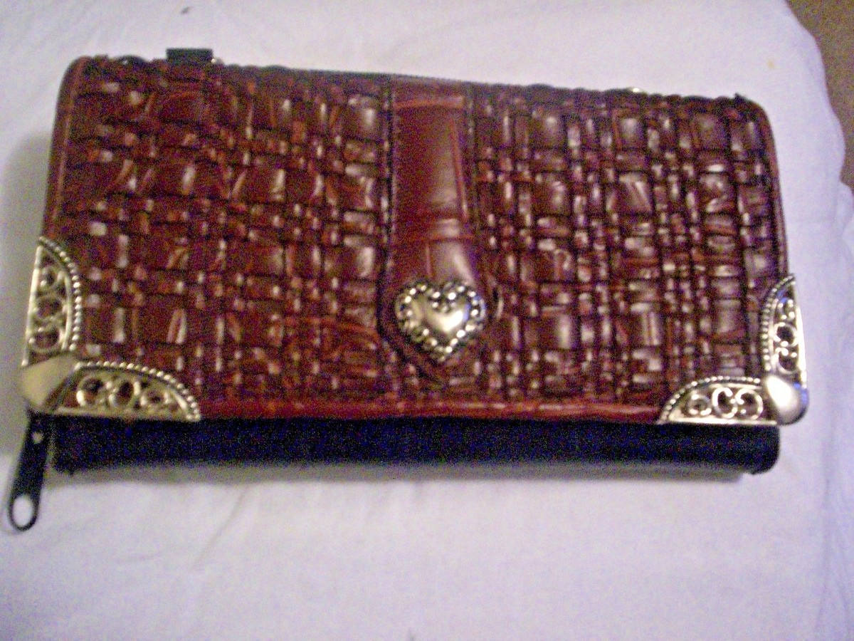 Womens Handbag NOATD #8831628 Purse, Magnetic Clasp, Brown Basket