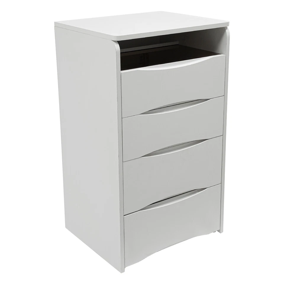 Tocador Escritorio con Tapa Abatible LED Espejo Iluminado Tocador Escritorio con Taburete de Maquillaje Gris Foto 3 de 4