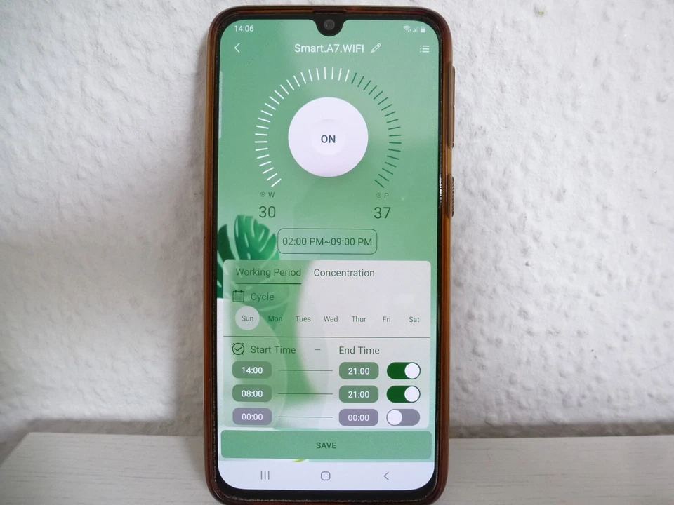 Aroma Diffuser Aluminium Tower Kaltvernebelung USB-C Stecker EU App gesteuert - Bild 4 von 4