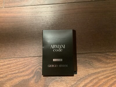 NEW GIORGIO ARMANI CODE Eau de Partum new in card Vial Spray .04 oz  1.2ml