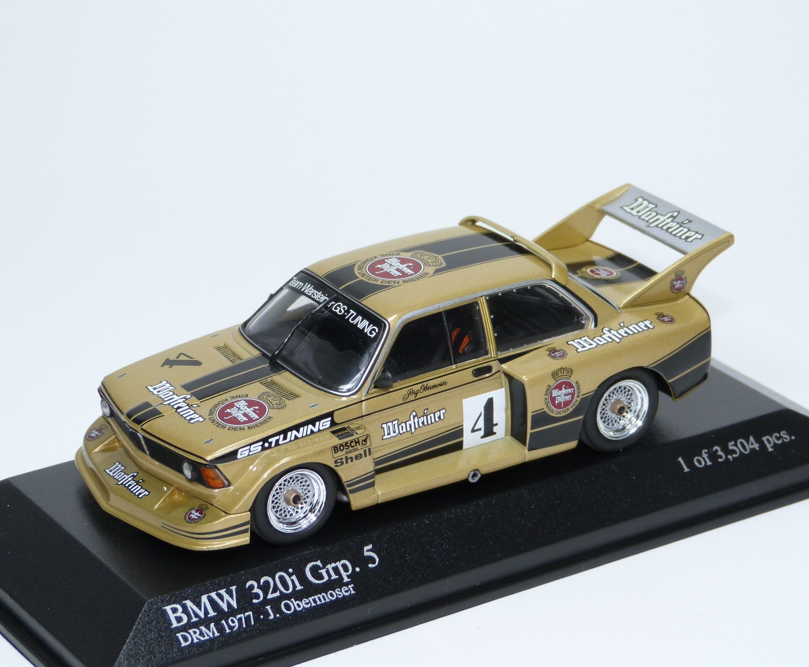 Minichamps 1 43 BMW 320i Grp.5 DRM 1977 Warsteiner #4 online 