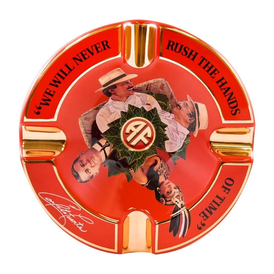 Cenicero de cerámica para cigarros Arturo Fuente - rojo Foto 2 de 4