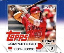 2023 Topps Update Series Complete Black Orange Parallel Set US1-US330 W/RC
