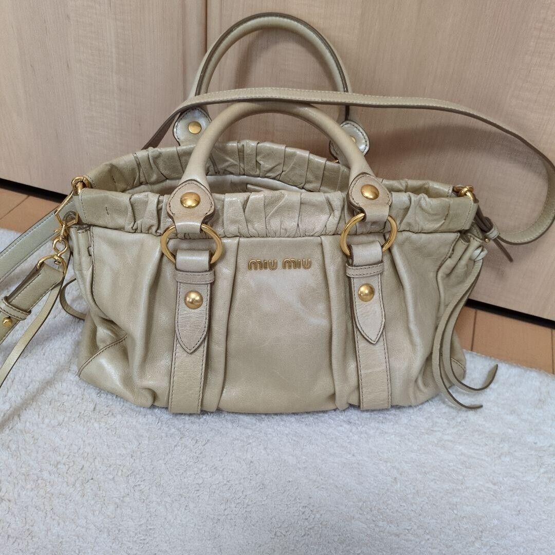 MIUMIU Miu Miu 2-way handbag shoulder bag | eBay MIUMIU Miu Miu 2-way handbag shoulder bag | eBay