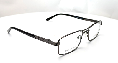 Horizon H-Ensign Gunmetal Rectangle Brown Mens Eyeglasses  display picture 1