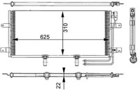 Mahle Kondensator Klimaanlage FüR VW Transporter IV Bus 70XB 70XC 7DB 7DW