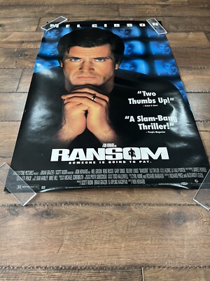 RANSOM Original 27x40 One Sheet Movie Poster Mel Gibson Gary Sinise Ron Howard